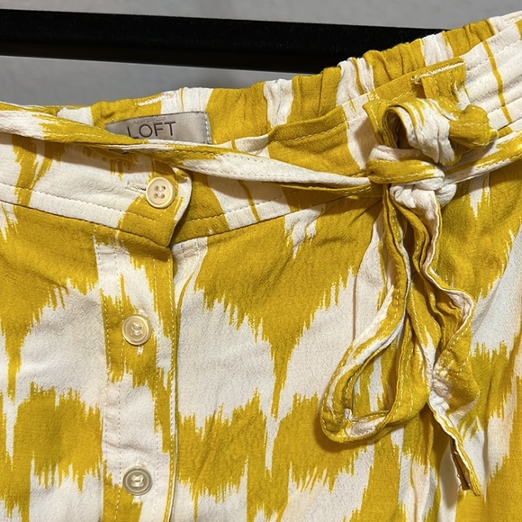 LOFT marigold, stretch waist skirt - Picture 2 of 9